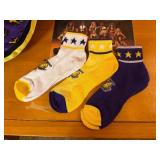 La Lakers Collectibles - Vintage Laker Girls Photo, LeBron James Wheaties box, Large Ball and Three Pair New Socks