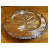 Rogers & Co 2310 Silver-Plated Meat Tray with Baroque Collection by Wallace #20 Silver-Plated Three-Part Shell Serving Dish