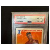 PSA Graded NM-MT 8 1991 Chipper Jones #671 Baseball Card