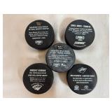 MN Wild Bleacher Creature Nordy Plush Figure with Five MN Wild Souvenir Collectible Hockey Pucks