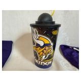 MN Vikings Memorabilia - Topps Signature Class Chris Carter and Adrian Peterson Cards, Collector Cup, Children
