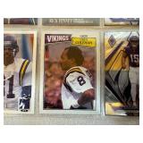 MN Viking Trading Cards (Qty 9) and New 320z Souvenir Soda Cups (Qty 4)