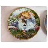 Vintage Collectible Plates - Sandra Kuck Limited Edition "A Time to Love" and "Star Spangled Sky" with "Baby