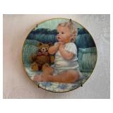 Vintage Collectible Plates - Sandra Kuck Limited Edition "A Time to Love" and "Star Spangled Sky" with "Baby