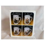 Norman Rockwell Four Mug Set