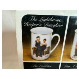 Norman Rockwell Four Mug Set