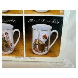 Norman Rockwell Four Mug Set