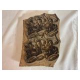 Antique Wood Block Print Making Form