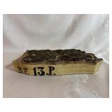 Antique Wood Block Print Making Form