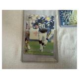 Oversized Football Cards (10) in Protective Covers