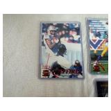 Oversized Football Cards (10) in Protective Covers