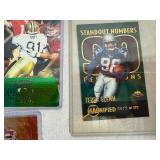 Oversized Football Cards (10) in Protective Covers