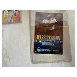 Oversized Football Cards (10) in Protective Covers