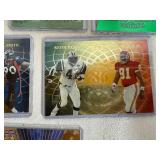 Oversized Football Cards (10) in Protective Covers