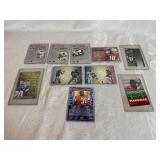 Oversized Football Cards (10) in Protective Covers