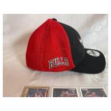 New Chicago Bulls Hat with Nine Trading Cards Including Two Scottie Pippen Cards