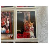 New Chicago Bulls Hat with Nine Trading Cards Including Two Scottie Pippen Cards