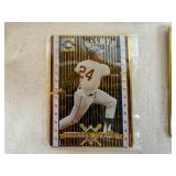 Cooperstown Collection Five Metal Hall of Fame Trading Cards: Willie Mays, Johnny Mize, Mickey Lolich, Don Newcombe, Gaylord Perry