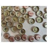 Vintage Coca-Cola and Tab Bottle Caps Featuring Image of Former NFL All Stars and Viking