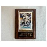 Hockey!  Mario Lucia Autographed Puck, 1990 Eric Lindros Future Super Star Trading Card, Mounted Arturs Irbe Trading Card and Soft Puck