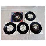 45 RPM Records - Celine Dion, Diana Ross, Madona, Whitney Houston (5 records)