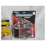 Vintage Woolworth 3-Function Action Racer, Bbarago 1/43 Porsche 959 and Vintage Woolworth Blue Box Friction Sparkling Power Porsche