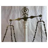 Antique Italian Alabaster and Brass Balance Scale