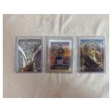 Three Anthony Edwards Cards: 2020-21 Panini, 2021 Panini and 2021-22 Panini