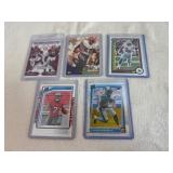 Five Running Back Cards: Derrick Henry/Bo Scarbrough, Marshall Faulk, Ezekiel Elliott, Bucky Irving and Chuba Hubbard