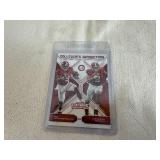 Five Running Back Cards: Derrick Henry/Bo Scarbrough, Marshall Faulk, Ezekiel Elliott, Bucky Irving and Chuba Hubbard