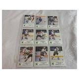 Nine Vintage Minnesota North Stars 1985-86 7-Eleven Trading Cards