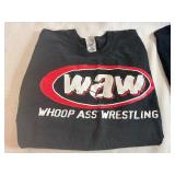 Bob Marley (XL), Whoop Ass Wrestling (XL), Playboy (L), Bullet Proof Newark, NJ (L) Gently Used T-Shirts