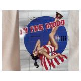 Classic American Bombshell "In the Mood" Tin Sign 11" x 17"
