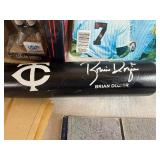 Twins Memorabilia - Autographed Bat, World Series Paper, World Series Ticket and More