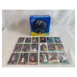 MN Timberwolves Autographed Mini Basketball with 18 Timberwolves Trading Cards