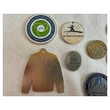 Collection of Custom Challenge Coins and Medallions