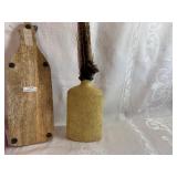 Wine Themed Cutting Board, Decorative Bottle and Wooden Sign