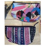 LR - Set of 7 Assorted Cosmetic Bags with Colorful Prints