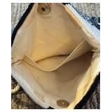 LR - Vintage Beaded Jeromes Shoulder Purse with Geisha Design