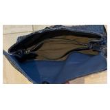 LR - Bottega Veneta Python Clutch and Susan Gail Black Leather Purse Set