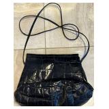 LR - Bottega Veneta Python Clutch and Susan Gail Black Leather Purse Set