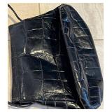 LR - Bottega Veneta Python Clutch and Susan Gail Black Leather Purse Set