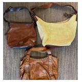 LR - Set of 3 Designer Leather Purses - Alfredo Picchi, Kooba, Tignanello