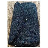 LR - Beaded Clutch Purse and Embroidered Change Purse Set