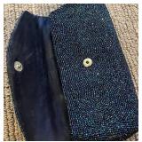 LR - Beaded Clutch Purse and Embroidered Change Purse Set