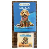 LR - Dog Lover Decor and Gift Lot with Figurines, Frames, Puzzles, and Accessories