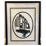 DR - Personettes Silhouette Print by Julie Dennis in Frame