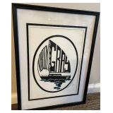 DR - Personettes Silhouette Print by Julie Dennis in Frame