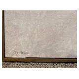 DR - Adam Sorensen Abstract Art Painting with Blue and Green Spheres