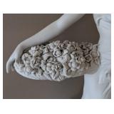 UL - Damico Gossin Porcelain Sculpture - Woman with Basket of Flowers